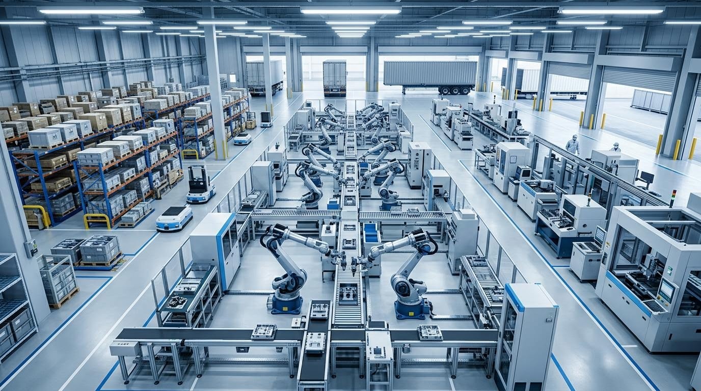 日本の輸出製造業の生産ライン